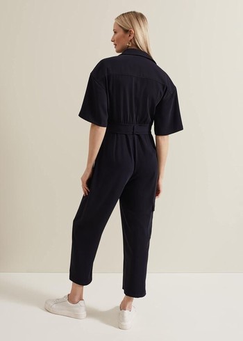 Phase Eight Tallulah Utility Jumpsuit Navy USA | 7843196-SQ